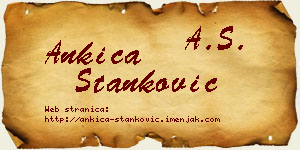 Ankica Stanković vizit kartica
